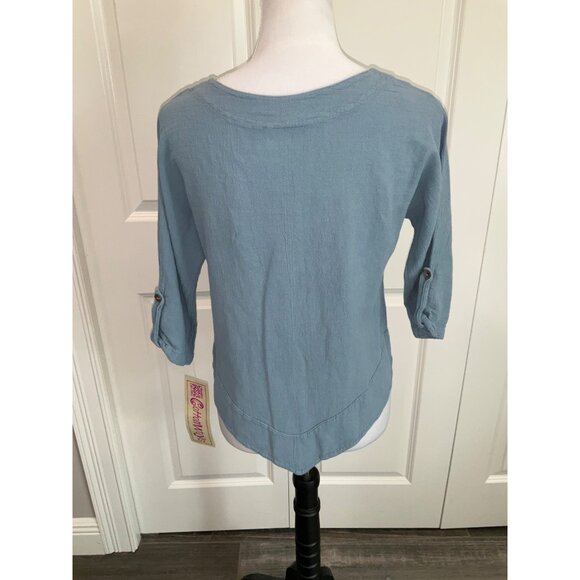 Cottonways Classic NEW Dorie Top in Crystal Blue size 0 (XS/S) - Picture 4 of 5